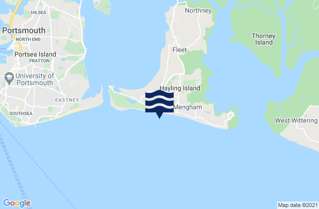 Karte der Gezeiten Beachlands Beach, United Kingdom