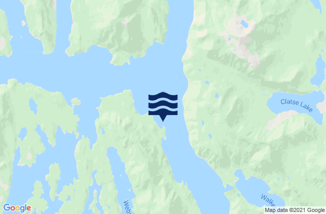 Karte der Gezeiten Beaumont Island, Canada