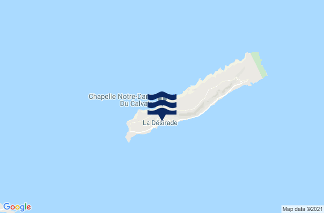 Karte der Gezeiten Beauséjour, Guadeloupe