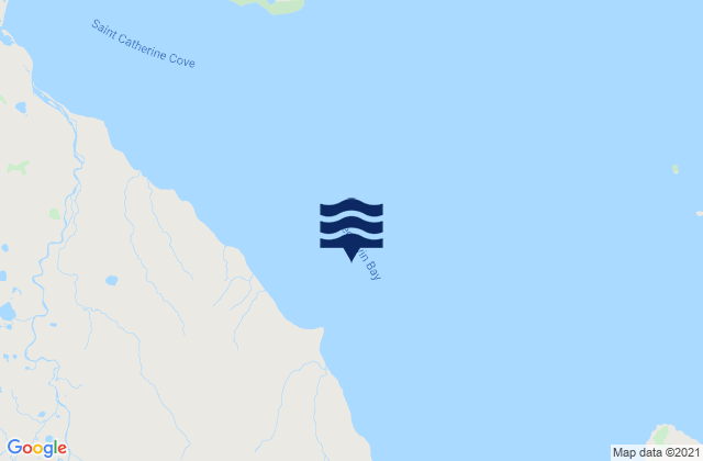 Karte der Gezeiten Bechevin Bay, United States