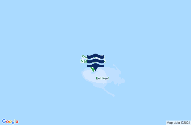 Karte der Gezeiten Bell Cay, Australia
