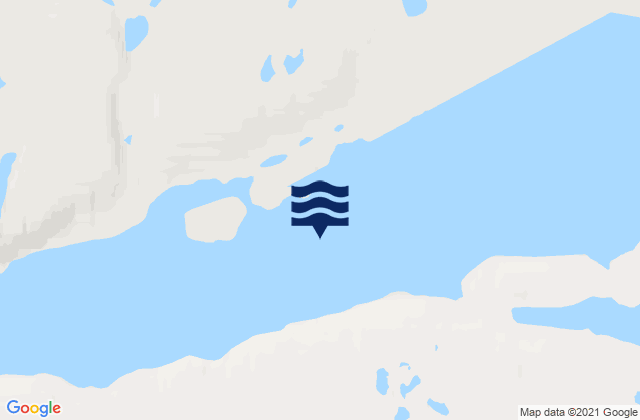 Karte der Gezeiten Bellot Strait, Canada