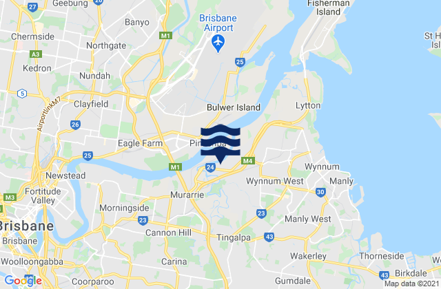 Karte der Gezeiten Belmont, Australia