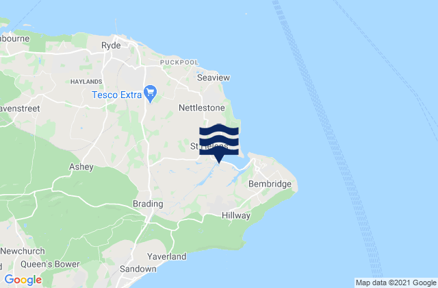 Karte der Gezeiten Bembridge Harbour, United Kingdom