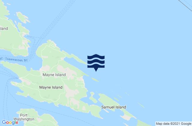 Karte der Gezeiten Bennett Bay, Canada