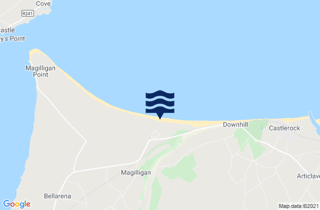 Karte der Gezeiten Benone Beach, United Kingdom