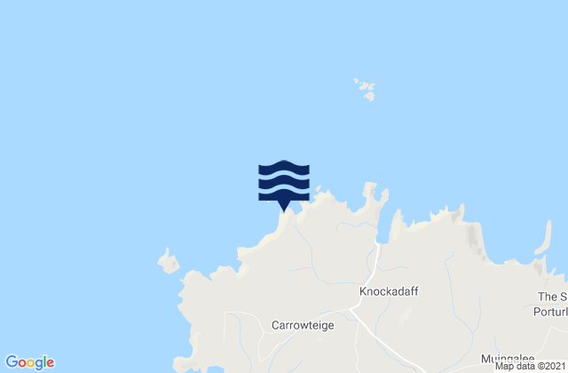 Karte der Gezeiten Benwee Head, Ireland