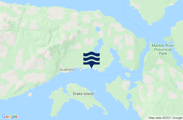 Karte der Gezeiten Bergh Cove, Canada