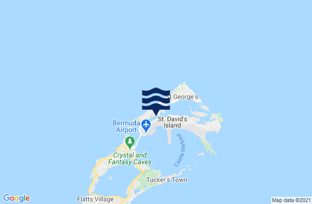 Karte der Gezeiten Bermuda Biological Station, United States