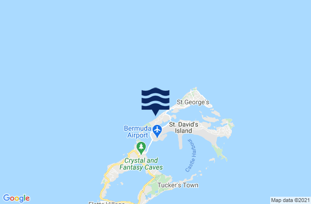 Karte der Gezeiten Bermuda Esso Pier, United States