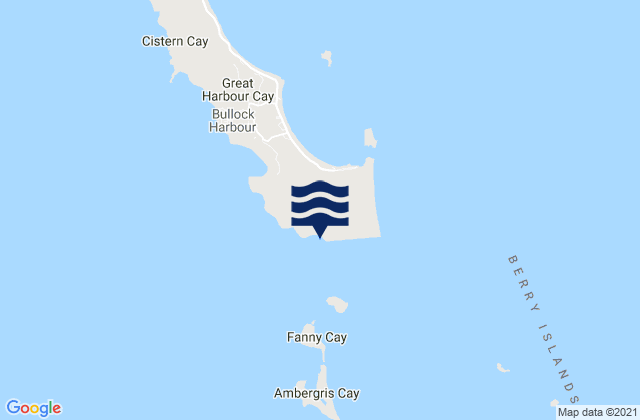 Karte der Gezeiten Berry Islands District, Bahamas