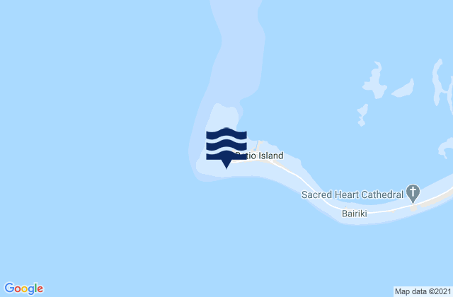 Karte der Gezeiten Betio (Tarawa), Kiribati