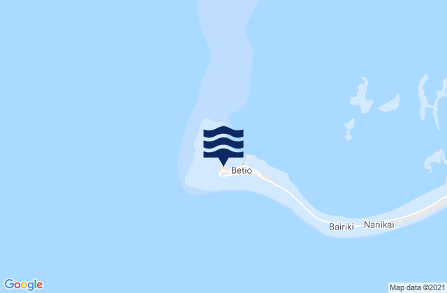 Karte der Gezeiten Betio Village, Kiribati
