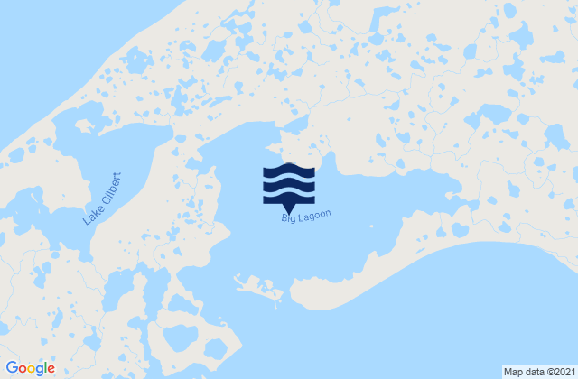 Karte der Gezeiten Big Lagoon, United States