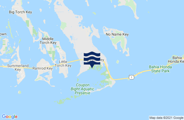 Karte der Gezeiten Big Pine Key, United States