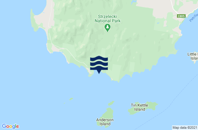 Karte der Gezeiten Big River Cove, Australia