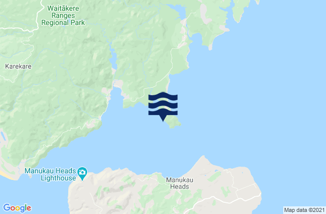Karte der Gezeiten Bigsea Bay, New Zealand