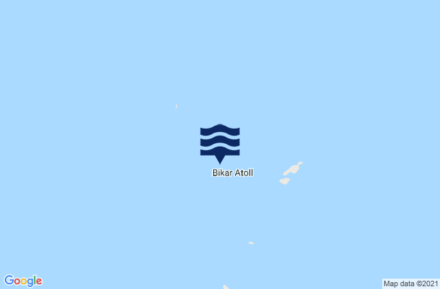 Karte der Gezeiten Bikar Atoll, Marshall Islands