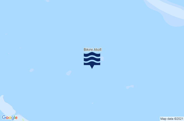 Karte der Gezeiten Bikini Atoll, Marshall Islands