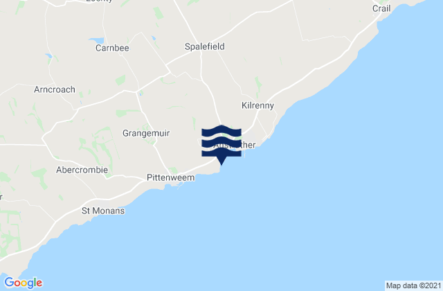 Karte der Gezeiten Billow Ness Beach, United Kingdom