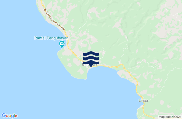 Karte der Gezeiten Bintuhan, Indonesia