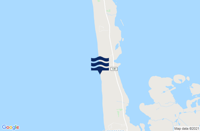 Karte der Gezeiten Bjerreborg Strand, Denmark