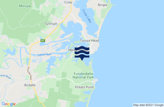Karte der Gezeiten Blackfellows Point, Australia