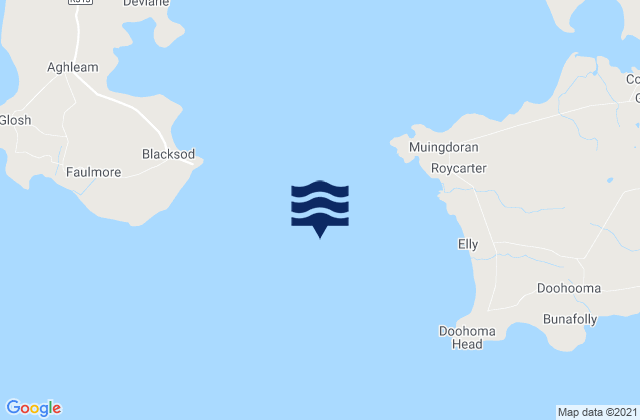 Karte der Gezeiten Blacksod Bay, Ireland