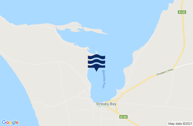 Karte der Gezeiten Blanche Port, Australia