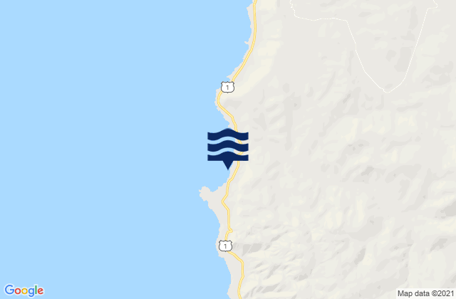 Karte der Gezeiten Blanco Encalada, Chile
