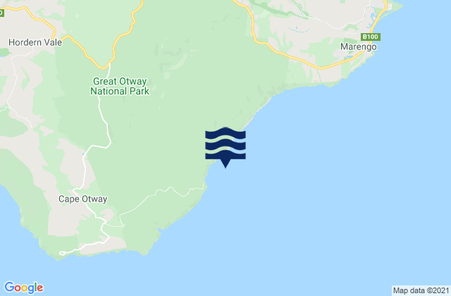 Karte der Gezeiten Blanket Bay, Australia