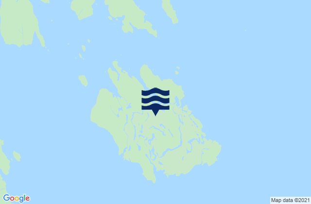 Karte der Gezeiten Blashke Island, United States