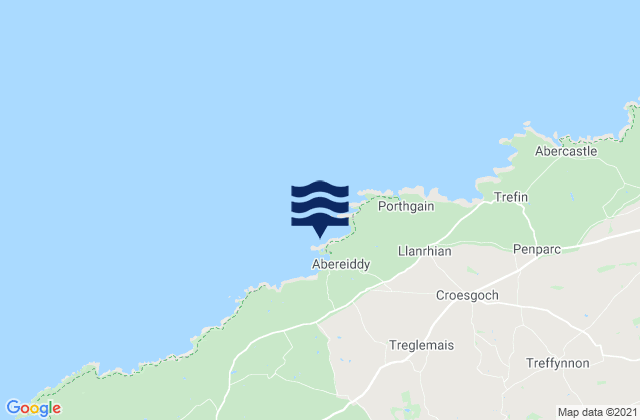 Karte der Gezeiten Blue Lagoon Beach, United Kingdom
