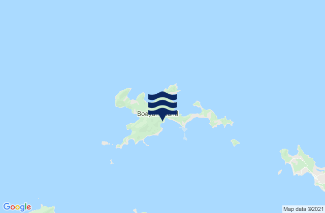 Karte der Gezeiten Boayan Island, Philippines