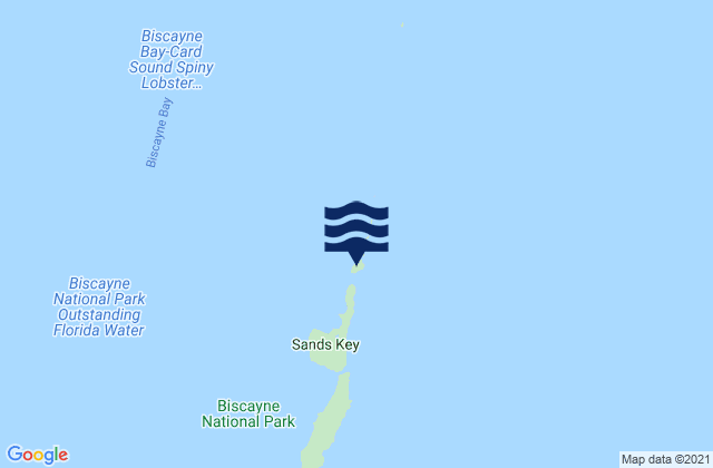 Karte der Gezeiten Boca Chita Key (Biscayne Bay), United States