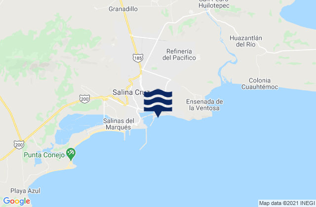 Karte der Gezeiten Boca De Santo Tomas, Mexico