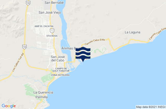 Karte der Gezeiten Boca Del Salado, Mexico