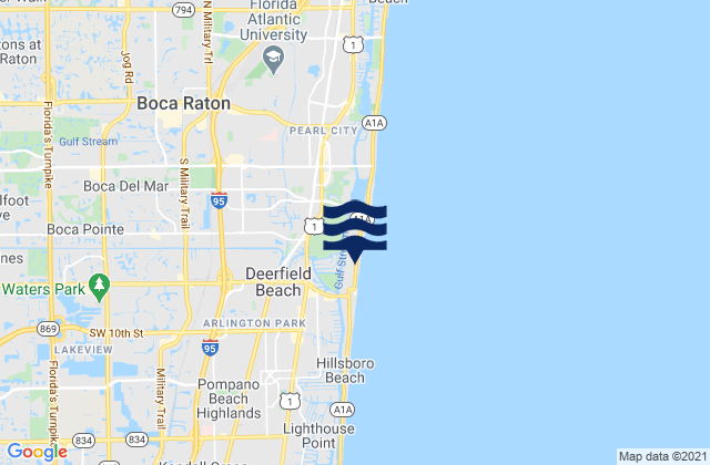 Karte der Gezeiten Boca Pointe, United States