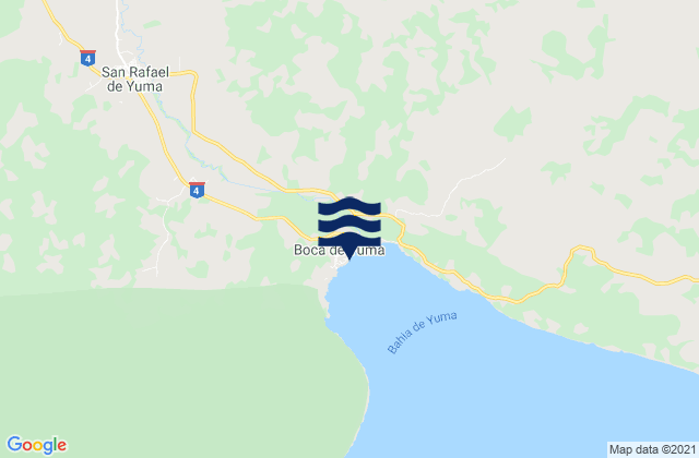 Karte der Gezeiten Boca de Yuma, Dominican Republic