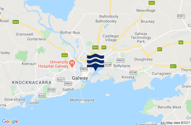 Karte der Gezeiten Boghilmore Island, Ireland