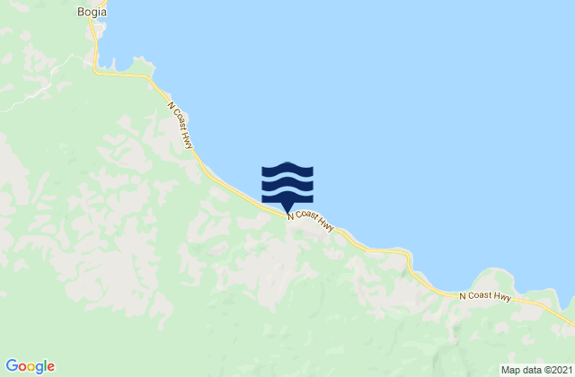 Karte der Gezeiten Bogia, Papua New Guinea