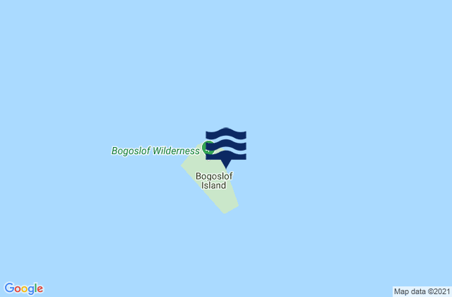 Karte der Gezeiten Bogoslof Island, United States