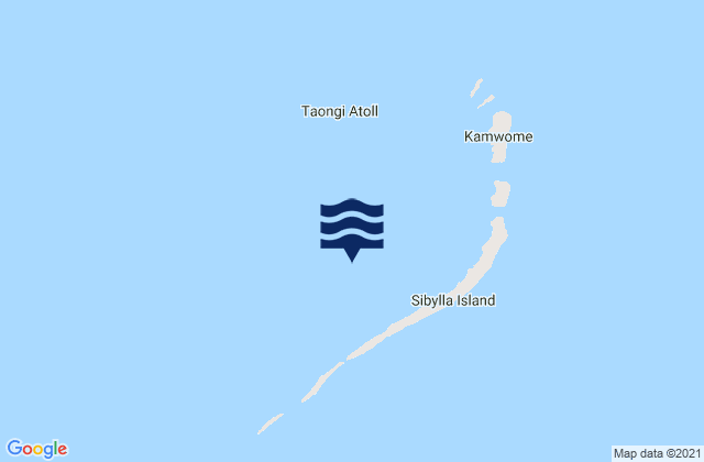 Karte der Gezeiten Bokak Atoll, Marshall Islands