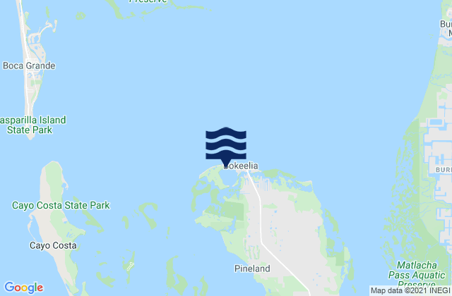 Karte der Gezeiten Bokeelia Island, United States