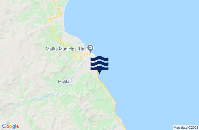 Karte der Gezeiten Bolila, Philippines