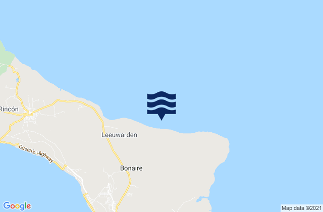 Karte der Gezeiten Bonaire, Bonaire, Saint Eustatius and Saba 