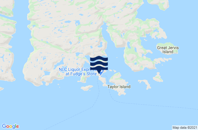 Karte der Gezeiten Bonne Bay Harbour, Canada