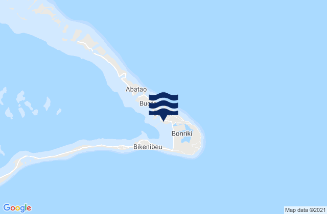Karte der Gezeiten Bonriki Village, Kiribati