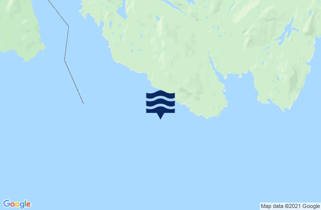 Karte der Gezeiten Boston Islands, Canada