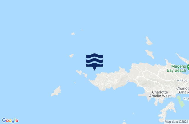 Karte der Gezeiten Botany Bay St. Thomas, U.S. Virgin Islands